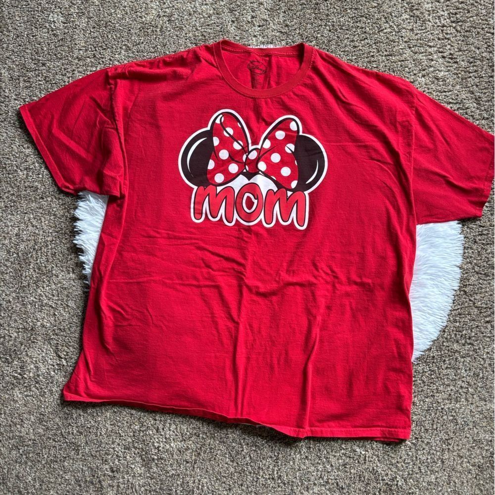 Disney‎ MOM Minnie Mouse Shirt Red T-shirt Womens Size 3X